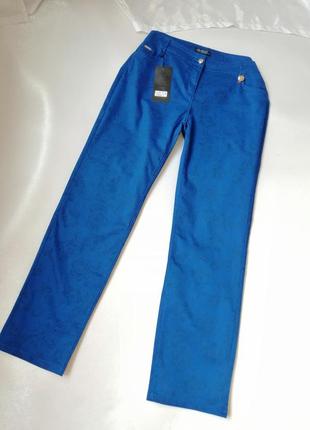☘️ штани джинси котон стрейч квітковий принт pixel  брюки джинсы котон стрейч цветочный принт pixel1 фото