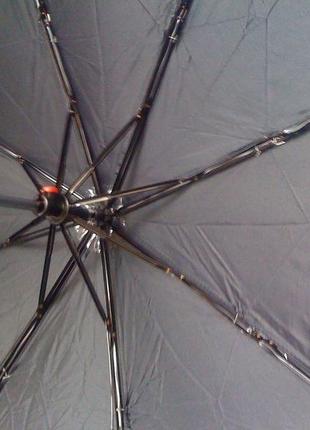 Зонтик мини черный, механика3 фото
