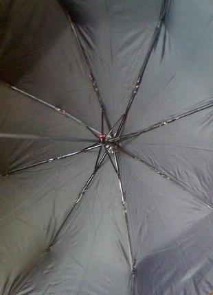 Зонтик мини черный, механика2 фото