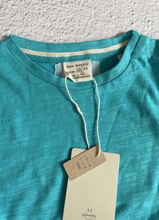 Футболка поло zara baby boy 18/24 мес 92 см (3402420402)3 фото