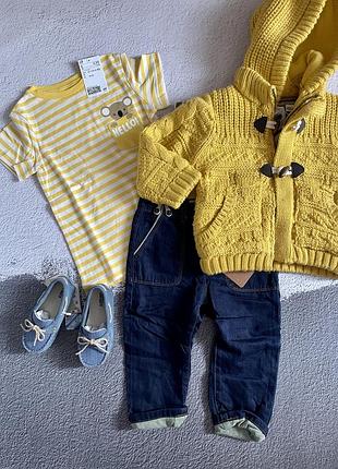 Вязана куртка, кофта zara baby boy розмір 18/24 міс 92 см (2209562703)