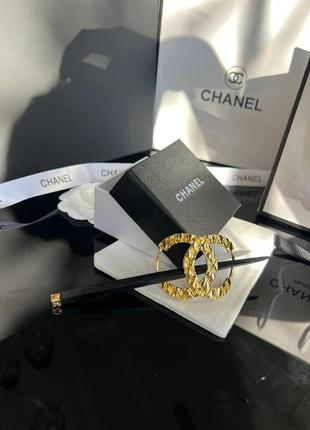 Брендовая заколка для волос шанель chanel, позолота