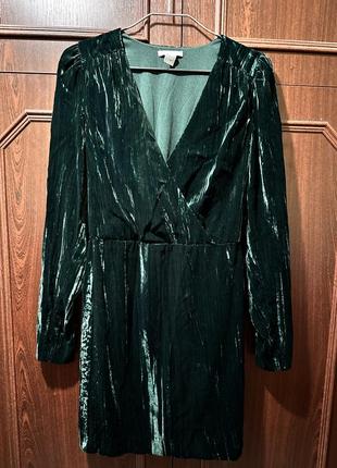 Велюрова бархатна сукня