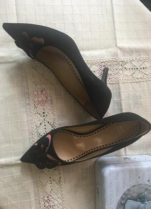 Moschino замшеві туфельки ретро стиль 38р4 фото