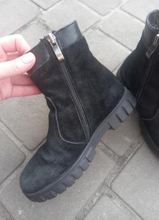 Замшевые сапожки🖤 5