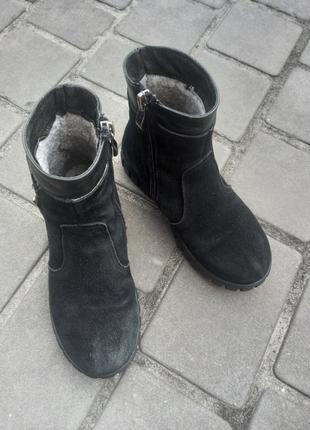 Замшевые сапожки🖤 4