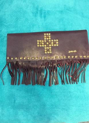 Сумка шкіряна клатч just-r