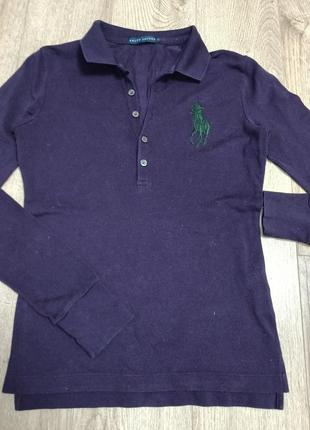 Поло с длинным рукавом