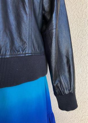 Кожаная куртка черная с резинками от бренда gipsy5 фото