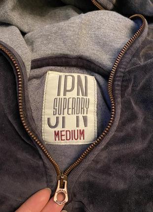 Толстовка, худи, качественный велюровый батник на замке (молнии) superdry7 фото