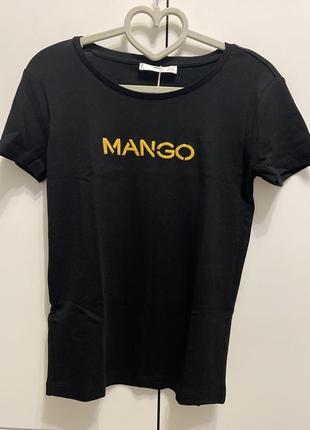 Фирменная футболка с логотипом mango