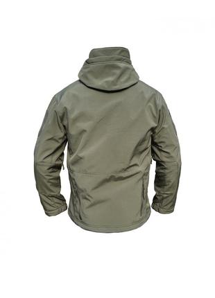 Куртка софтшелл олива тактична куртка soft shell непромокальна армійська куртка для військових2 фото