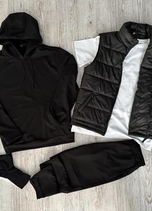 Комплект 5 в 1 худі +  штані + жилетка + футболка + 2 пари шкарпеток