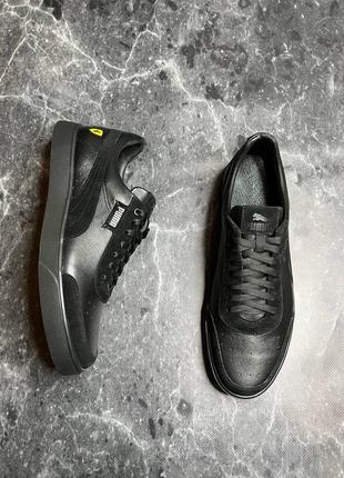 Стильні кросівки пума puma великого розміру 46-47-48 чорні шкіряні чоловічі демі,демісезонні осінні,весняні,літні (на осінь,весна,літо 2023-2024) 5