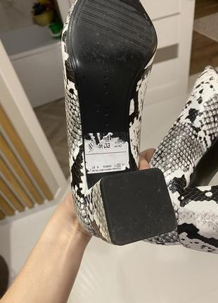 Туфли змеиный принт zara 367 фото