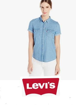 Levis джинсова сорочка на перламутрових кнопках