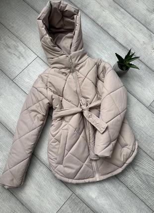 Стеганна демі / демісезонна куртка для дівчинки