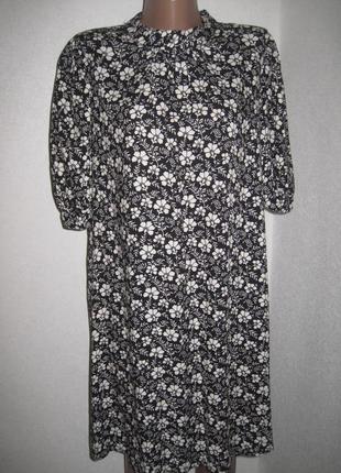 Вискозное платье цветочный принт george р-р14.