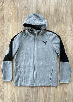 Мужская хлопковая худи зипка кофта  puma