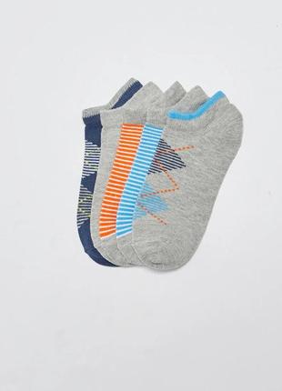 4 - 6 лет 26-29 р новые фирменные спортивные носки мальчишки набор 5 пар полоска lc waikiki вайки2 фото