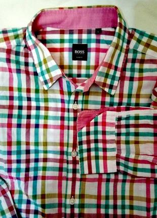 Рубашка boss hugo boss slim fit