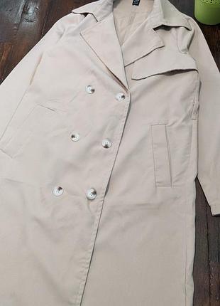 Shein базавый женский тренч плащ