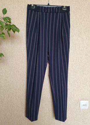 Стильные брюки, брюки с высокой посадкой tommy hilfiger, оригинал8 фото