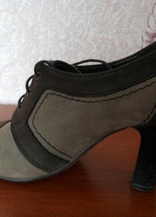 Кожаные туфли на шнурках3 фото