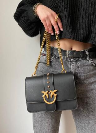 Женская сумка в стиле pinko кросс боди через плечо классика на каждый день шоппер9 фото