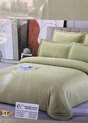 15 кольорів постільна білизна страйп сатин7 фото