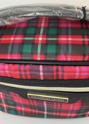 Косметичка victoria secret train case bright tartan6 фото