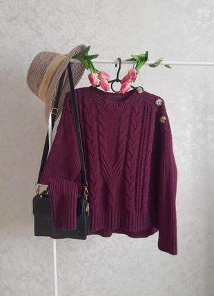 Снижка🔥🔥🔥трендовый вязаный свитер в косы m&amp;s