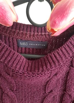 Знижка🔥🔥🔥трендовий в'язаний  светр в коси m&s2 фото