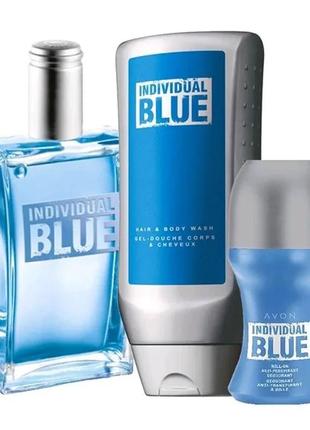 Парфумерний набір individual blue avon (3 єдиніци)