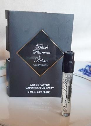 Kilian black phantom💥оригінал мініатюра пробник mini spray 2 мл книжка