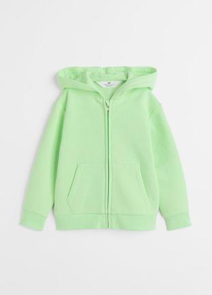Кофта с капюшоном утепленная h&m 4-6 6-8