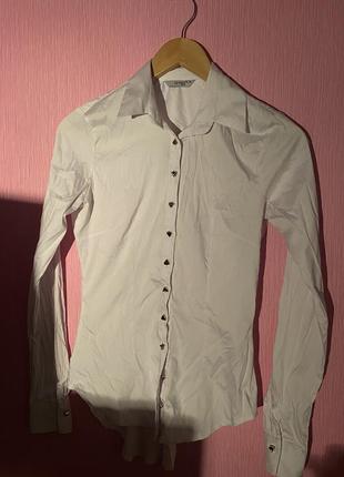 Белая рубашка 38 размер (м)1 фото