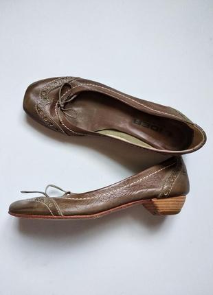 Шкіряні італійські туфлі, балетки lidea
