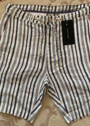 Лляні шорти zara man