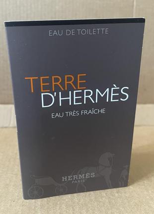Hermes terre d'hermes eau tres fraiche edt 2ml