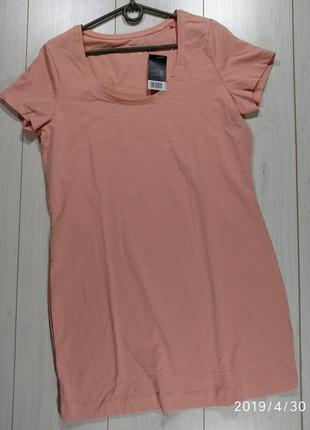 Удлинненная футболка туника esmara l