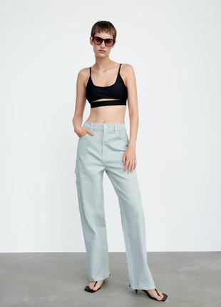 Стильні джинси карго zara оригінал 36