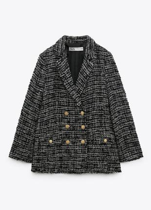 Піджак твідовий zara❣️