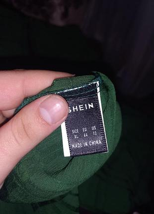 Блузка с пышными рукавами и вырезом на спине shein9 фото