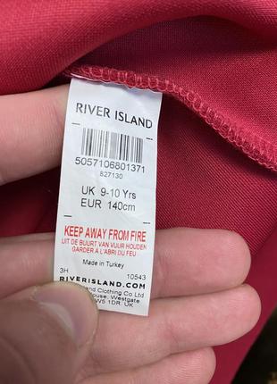 Детское платье с кружевом river island (ривер айленд 9-10 лет 134-140 см идеал оригинал розовое)5 фото