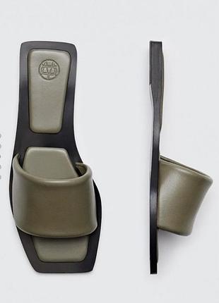 Шльопанці шльопанці шкіра натуральна шкіряні massimo dutti оригінал