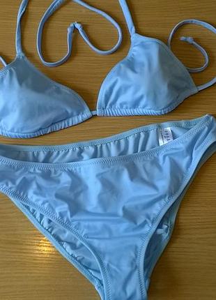 Итальянский фирменный купальник calzedonia р. м голубой нюанс