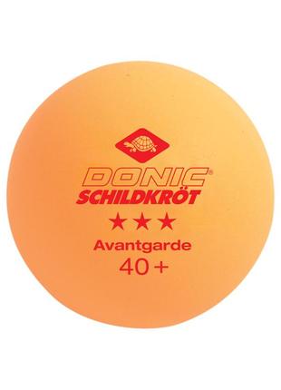 М'ячі для настільного тенісу 6 шт donic-schildkrot 3-star avantgarde2 фото