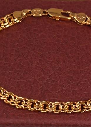 Браслет xuping jewelry круглий бісмарк 21 см 6 мм золотистий