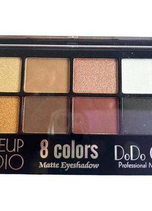 Тени для макияжа dodo girl 8 colors mate eyeshadow #32 фото